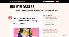 Desktop Screenshot of bullybloggers.wordpress.com