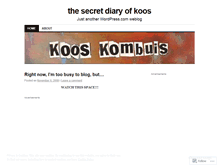 Tablet Screenshot of kooskombuis.wordpress.com