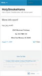 Mobile Screenshot of holysmokehams.wordpress.com