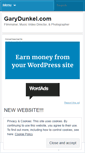 Mobile Screenshot of garydunkel.wordpress.com