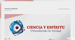 Desktop Screenshot of cienciayespiritu.wordpress.com