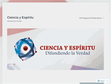 Tablet Screenshot of cienciayespiritu.wordpress.com