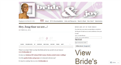 Desktop Screenshot of brideandjoy.wordpress.com