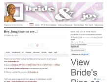 Tablet Screenshot of brideandjoy.wordpress.com