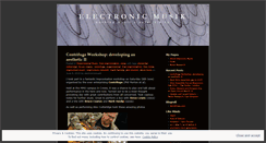 Desktop Screenshot of electronicmusik.wordpress.com