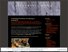Tablet Screenshot of electronicmusik.wordpress.com