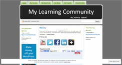 Desktop Screenshot of mylearningcommunity.wordpress.com