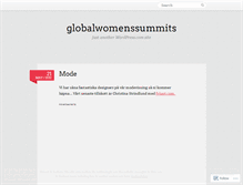 Tablet Screenshot of globalwomenssummits.wordpress.com
