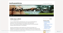 Desktop Screenshot of marihuanainforma.wordpress.com