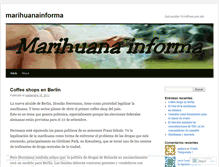 Tablet Screenshot of marihuanainforma.wordpress.com