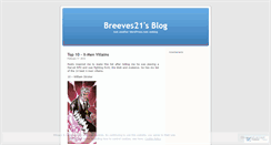 Desktop Screenshot of breeves21.wordpress.com