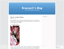 Tablet Screenshot of breeves21.wordpress.com