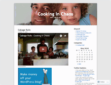 Tablet Screenshot of cookinginchaos.wordpress.com