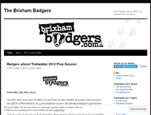 Tablet Screenshot of brixhambadgers.wordpress.com