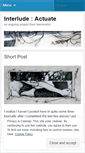 Mobile Screenshot of interludeactuate.wordpress.com