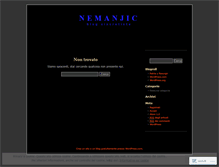 Tablet Screenshot of nemanjic.wordpress.com