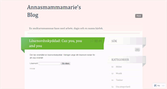 Desktop Screenshot of annasmammamarie.wordpress.com