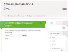Tablet Screenshot of annasmammamarie.wordpress.com