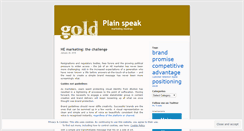 Desktop Screenshot of goldmarcomms.wordpress.com