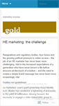 Mobile Screenshot of goldmarcomms.wordpress.com