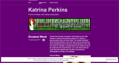 Desktop Screenshot of katrinaperkins.wordpress.com