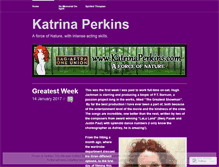 Tablet Screenshot of katrinaperkins.wordpress.com