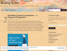 Tablet Screenshot of musingspace.wordpress.com