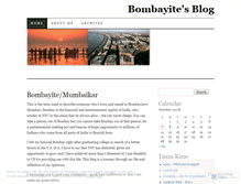 Tablet Screenshot of bombaydude.wordpress.com
