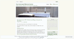 Desktop Screenshot of lectionaryreflections.wordpress.com