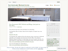 Tablet Screenshot of lectionaryreflections.wordpress.com