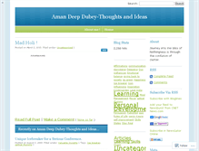 Tablet Screenshot of amandeepdubey.wordpress.com