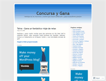 Tablet Screenshot of concursaygana.wordpress.com