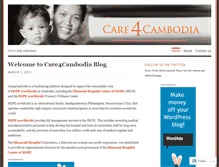 Tablet Screenshot of care4cambodia.wordpress.com