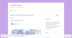 Desktop Screenshot of drakecloset.wordpress.com