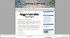 Desktop Screenshot of carpinteriabernardo.wordpress.com