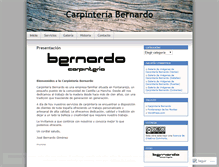 Tablet Screenshot of carpinteriabernardo.wordpress.com