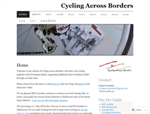 Tablet Screenshot of cyclingacrossborders.wordpress.com