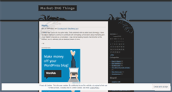 Desktop Screenshot of marketingthings.wordpress.com