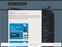 Tablet Screenshot of marketingthings.wordpress.com