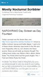 Mobile Screenshot of mostlynocturnalscribbler.wordpress.com