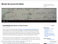 Tablet Screenshot of mostlynocturnalscribbler.wordpress.com