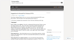 Desktop Screenshot of compunetics.wordpress.com