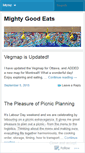 Mobile Screenshot of mightygoodeats.wordpress.com