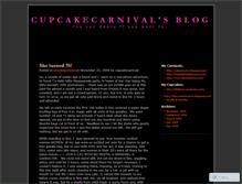 Tablet Screenshot of cupcakecarnival.wordpress.com