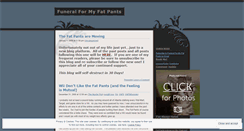 Desktop Screenshot of fatpantsfuneral.wordpress.com