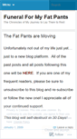 Mobile Screenshot of fatpantsfuneral.wordpress.com