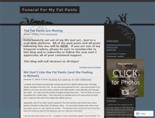 Tablet Screenshot of fatpantsfuneral.wordpress.com