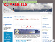 Tablet Screenshot of climashield.wordpress.com
