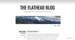 Desktop Screenshot of flatheadrivervalley.wordpress.com