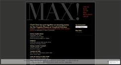 Desktop Screenshot of maxrestaurantgroup.wordpress.com